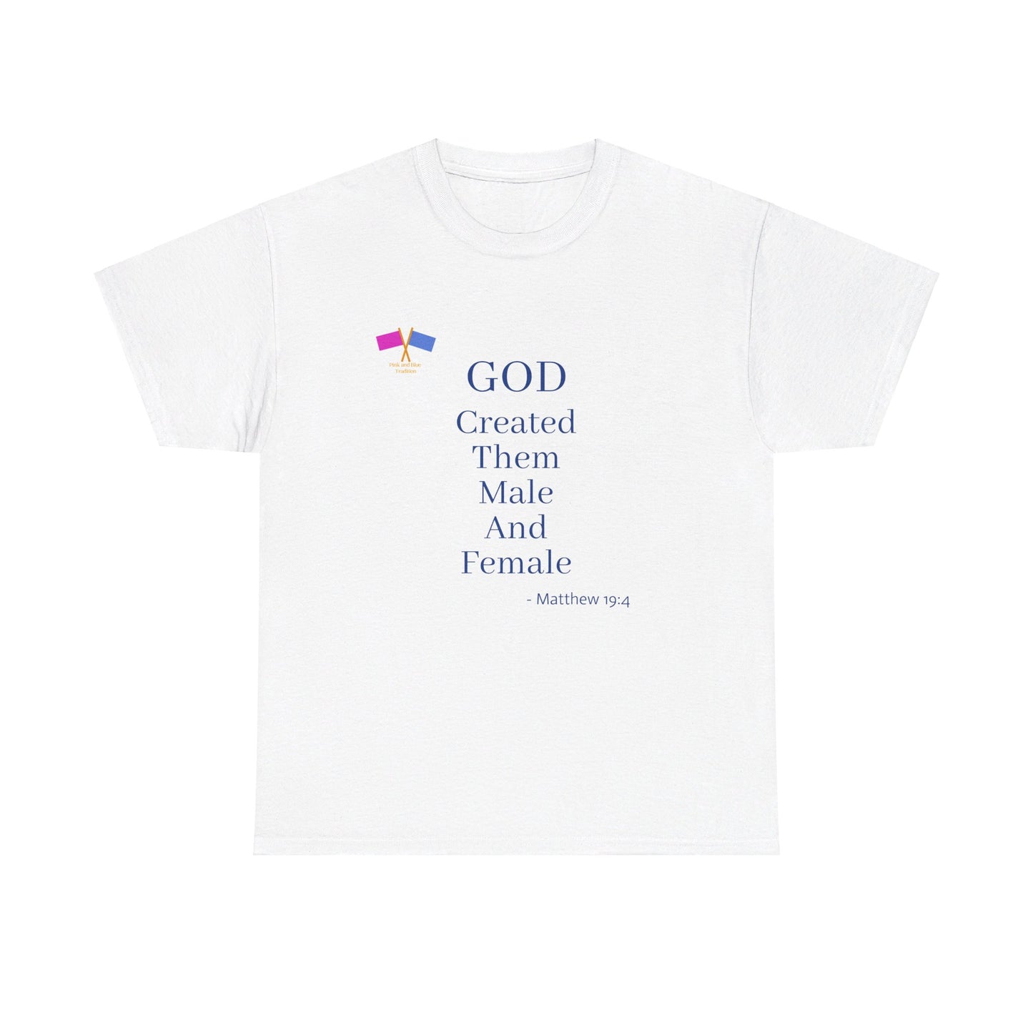 God Created Them Male And Female - Blue