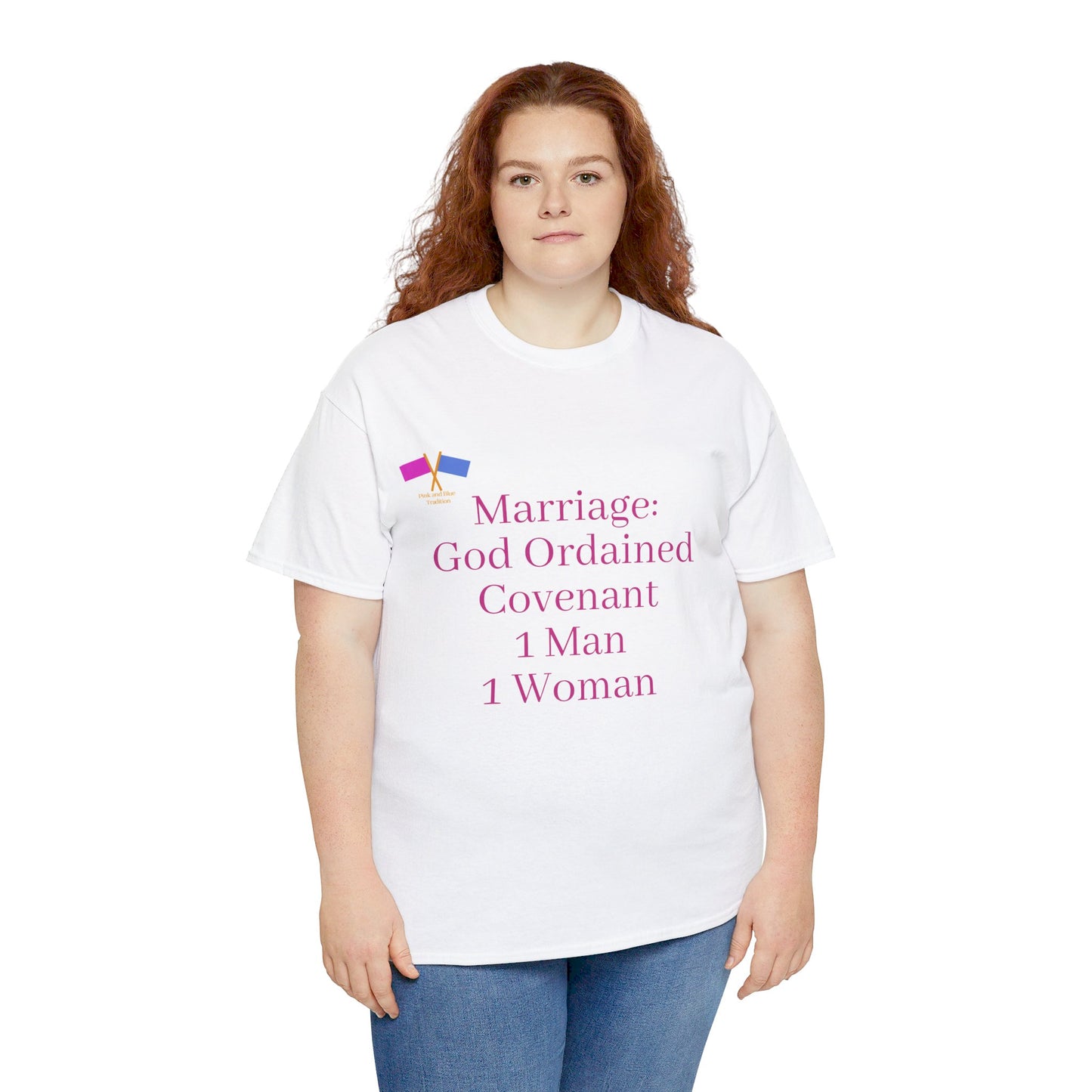 Marriage: God Ordained Covenant 1 Man 1 Woman - Pink