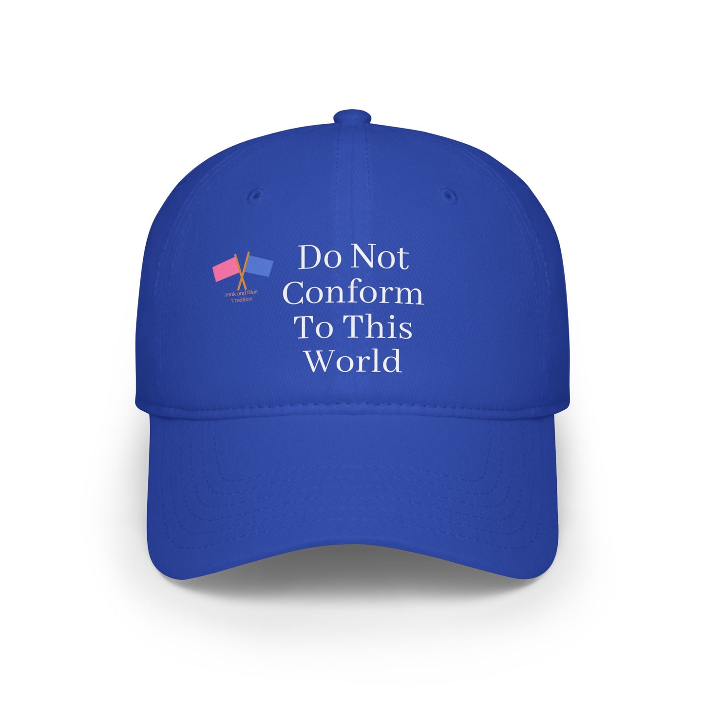 Do Not Conform To This World  Baseball Cap - Blue