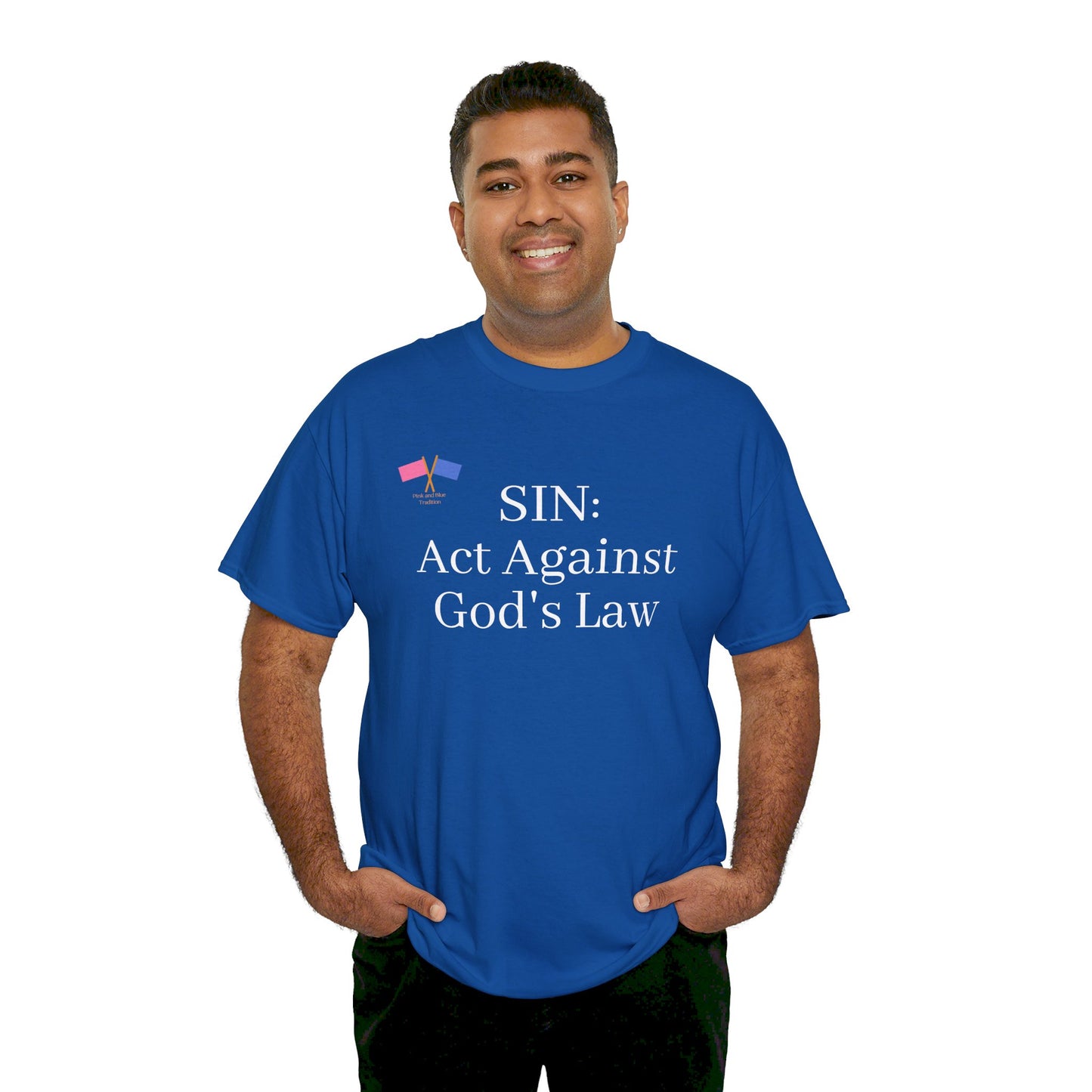 SIN: Act Against God's Law - Blue Tee