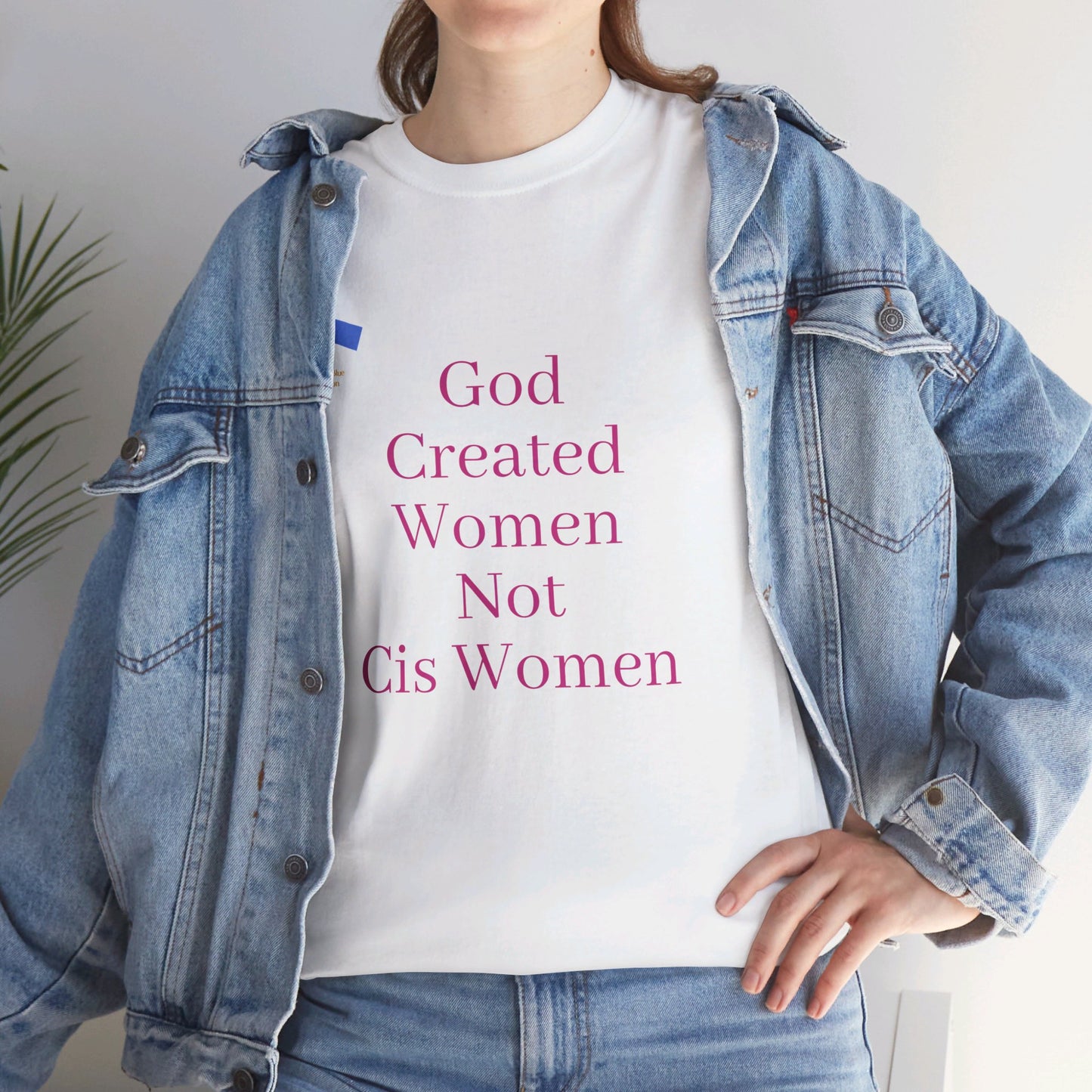 God Created Women Not Cis - Women - Pink