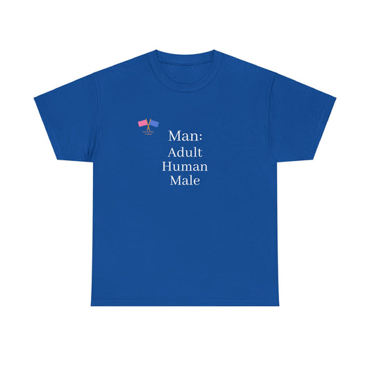 Man: Adult Human Male - Blue Tee