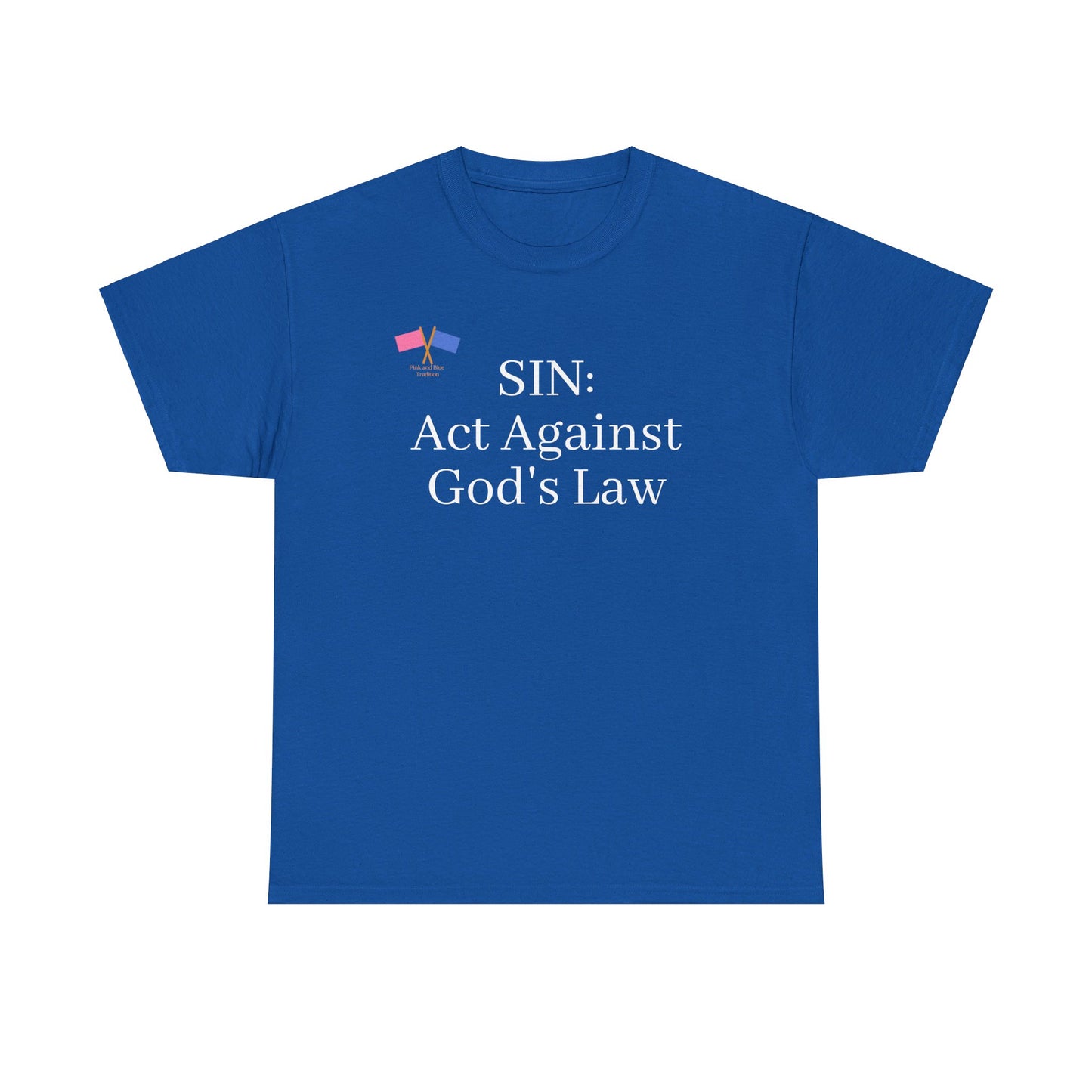 SIN: Act Against God's Law - Blue Tee