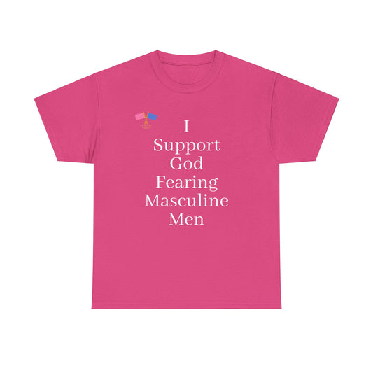 God Fearing Support - Pink Tee