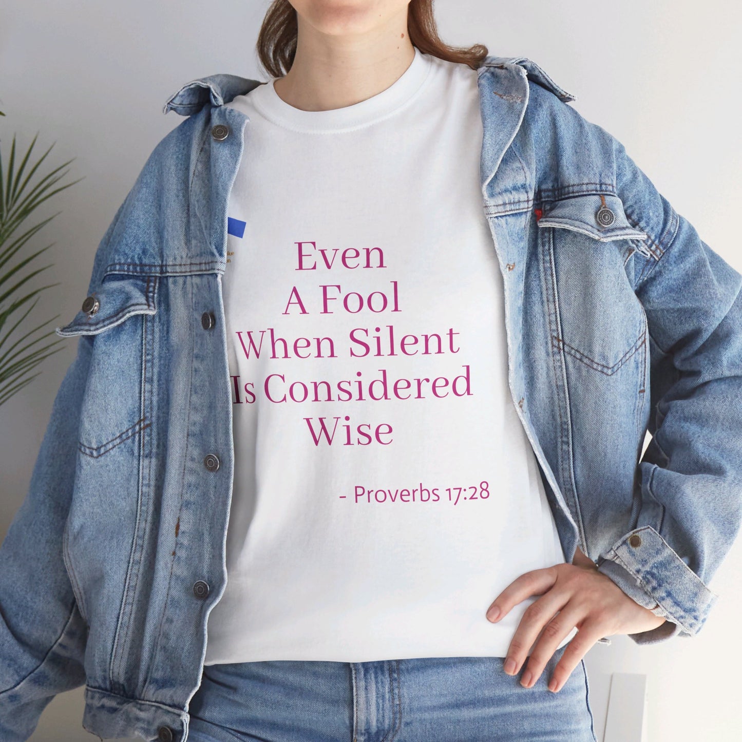 Even A Fool When Silent Is Considered Wise - Pink