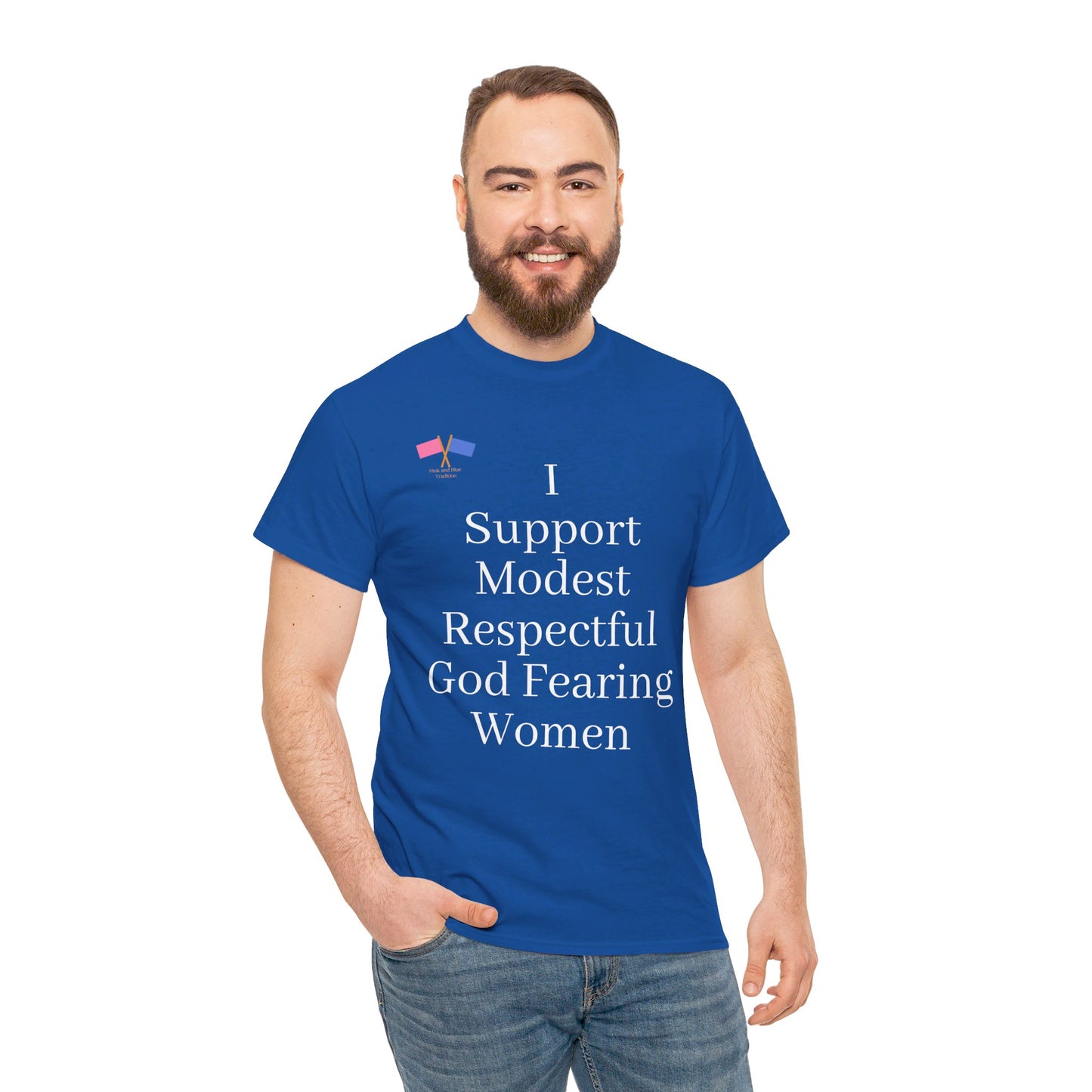 God Fearing Support - Blue Tee