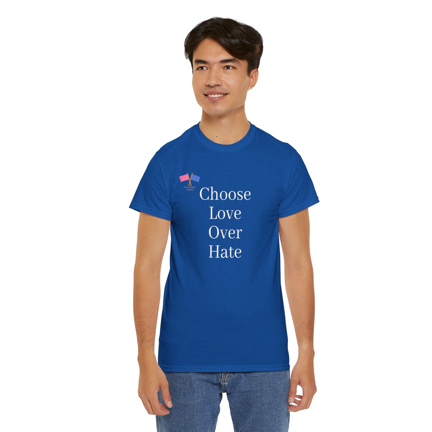 Choose Love Over Hate - Blue Tee