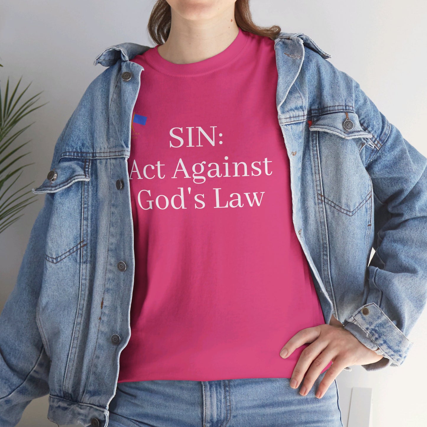 SIN: Act Against God's Law - Pink Tee