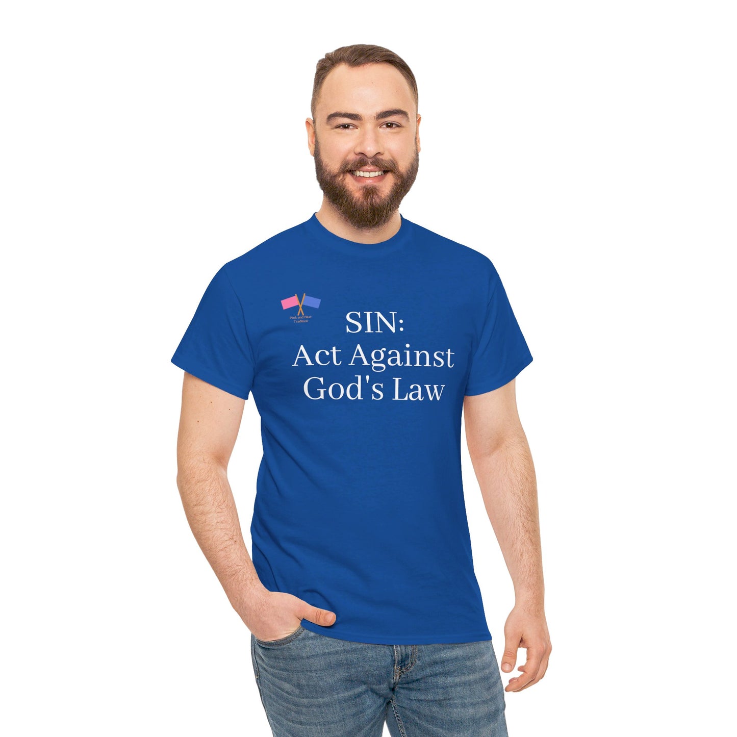 SIN: Act Against God's Law - Blue Tee