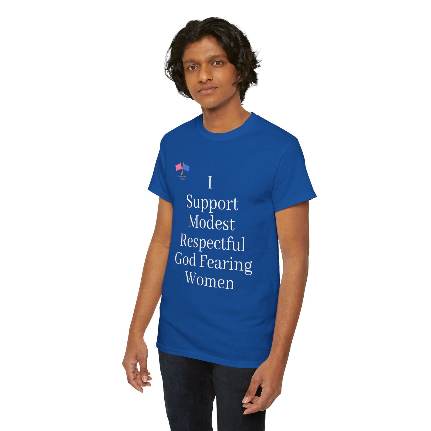 God Fearing Support - Blue Tee